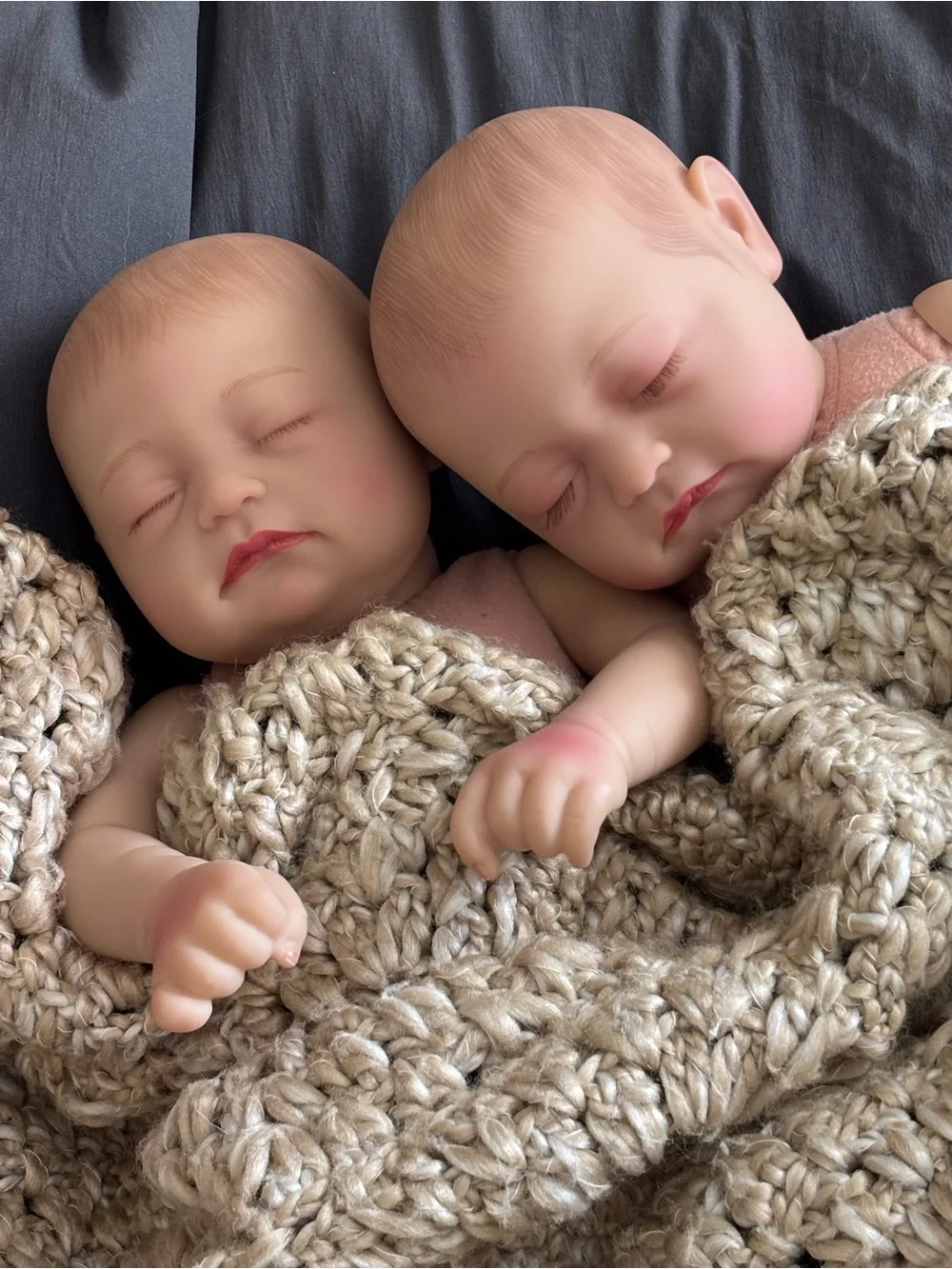 Reborn Twin Baby Dolls Realistic Sleeping Newborn Set of 2